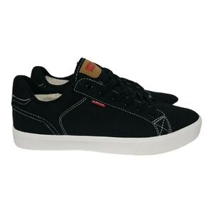 Levi's Men Casual Sneakers Miles US Size 9 Black / White Shoes NEW no Box‎